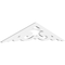 Ekena Millwork Pitch Preston Architectural Grade PVC Gable Pediment, 36"W x 7 1/2"H x 1"P (5/12) GPP036X008X100PRE - alternate 1